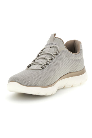 Sneakers tortora in mesh Skechers Summits Corlen