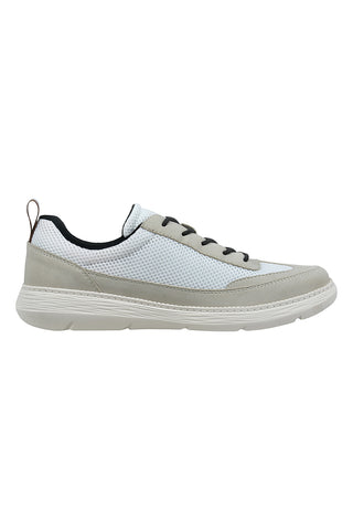 Beige und weiße Herren-Turnschuhe mit seitlichem Reißverschluss Bugatti 335AFU0955691421