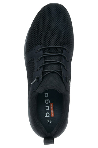 Bugatti schwarz Schnürschuhe Stoff 344AFA6569001000