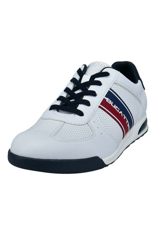 Scarpe bianche stringate con inserti blu Bugatti 325A381050002000