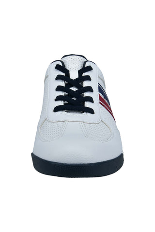 Scarpe bianche stringate con inserti blu Bugatti 325A381050002000