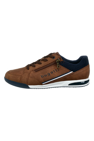 Bugatti braun Herren Turnschuhe mit seitlichem Reißverschluss 325A380950696341