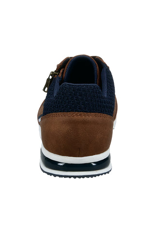 Bugatti braun Herren Turnschuhe mit seitlichem Reißverschluss 325A380950696341