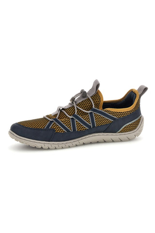 Gelbe und blaue Slipper mit elastischen Schnürsenkeln Bugatti 325AIN665041