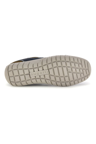 Gelbe und blaue Slipper mit elastischen Schnürsenkeln Bugatti 325AIN665041