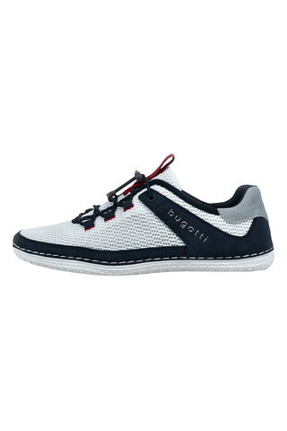 Bugatti weiß perforiert Herren Turnschuhe 325AFF1269502041