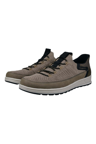 Beige Slipper mit elastischen Schnürsenkeln Bugatti 335AFB6B69001400