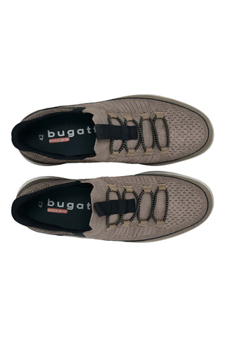 Beige Slipper mit elastischen Schnürsenkeln Bugatti 335AFB6B69001400