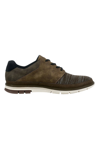 Scarpe beige scuro stringate con inserto in tessuto Bugatti 3359250869005200