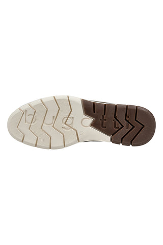 Scarpe beige scuro stringate con inserto in tessuto Bugatti 3359250869005200