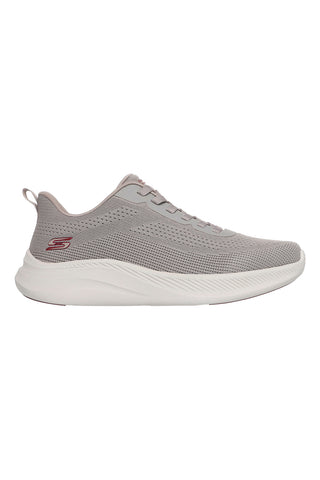 Taupe Sport stricken Trainer mit Speicher Schaum Skechers Bobs Moda Flex