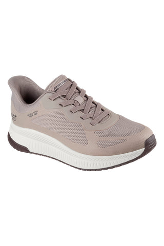 Sneakers Slip-ins taupe scuro con Memory Foam Skechers Bobs Squad 4