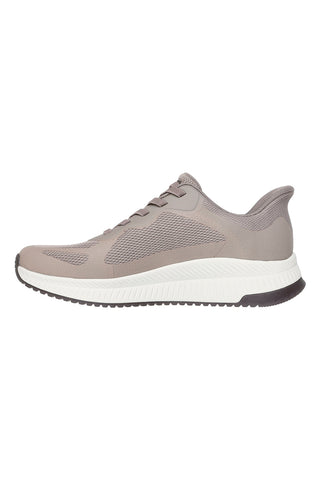 Sneakers Slip-ins taupe scuro con Memory Foam Skechers Bobs Squad 4