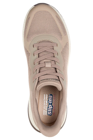 Sneakers Slip-ins taupe scuro con Memory Foam Skechers Bobs Squad 4