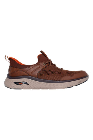 Scarpe marroni con calzata slip on Skechers Arch Fit Crosser Emeric