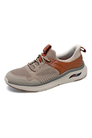 Taupe Turnschuhe mit Bogen Unterstützung Arch Fit Skechers Arch Fit Crosser Emeric