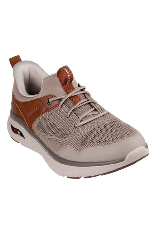 Taupe Turnschuhe mit Bogen Unterstützung Arch Fit Skechers Arch Fit Crosser Emeric