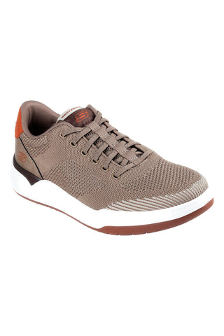 Taupe stricken Turnschuhe mit Air-Cooled Memory Foam Skechers Corliss Dorset