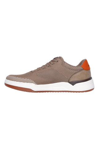 Taupe stricken Turnschuhe mit Air-Cooled Memory Foam Skechers Corliss Dorset