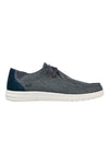 Blaue Slip-on Freizeitschuhe mit Memory Foam Skechers Melson Raymon