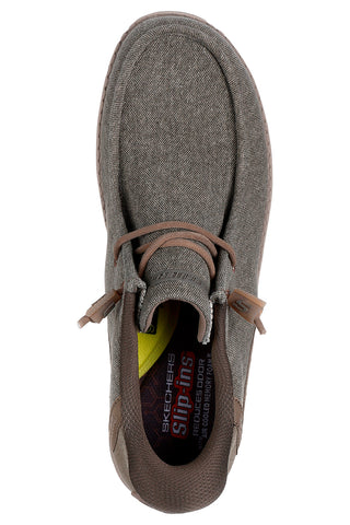 Khaki Slip-ins mit Memory Foam Skechers Melson Coronado