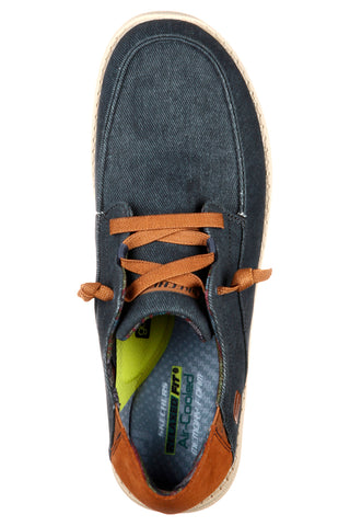 Mocassini blu Relaxed Fit con Memory Foam Skechers Melson Planon
