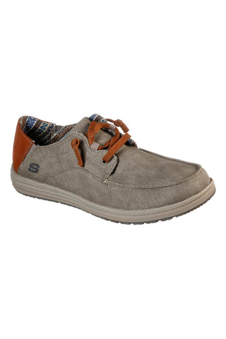 Mocassini taupe Relaxed Fit con Memory Foam Skechers Melson Planon