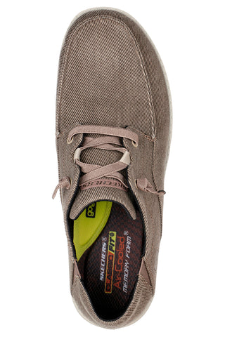Mocassini brown Classic Fit con Memory Foam Skechers Melson Volgo