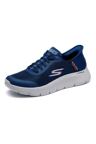 Sneakers blu slip-ins ammortizzate Skechers Go Walk Flex Hands Up