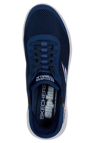 Sneakers blu slip-ins ammortizzate Skechers Go Walk Flex Hands Up