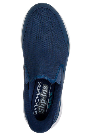 Blaue Pantoletten mit Memory Foam und Slip-ins Skechers Equalizer 6.0 Stoaver