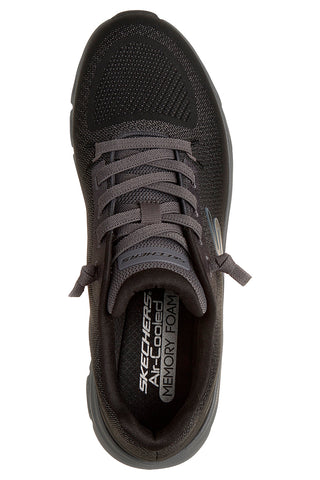 Schwarzer Stoff Turnschuhe Skechers Glide-Step Pro Waverra