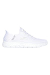 Weiße Slip-on-Sneaker aus Mesh mit Air Cooled Memory Foam, Skechers Summits High Range
