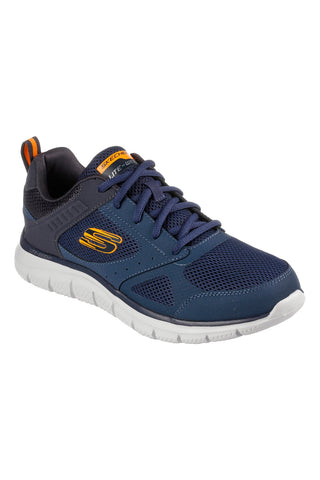 Sneakers blu in mesh stringate Skechers Track Syntac