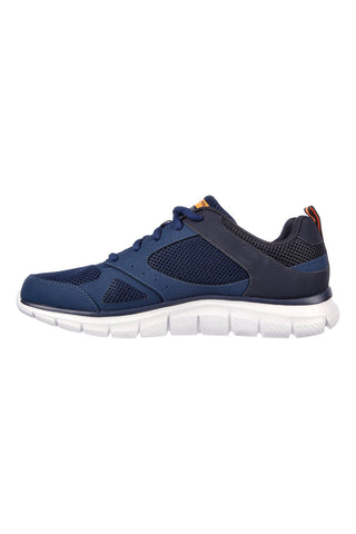 Sneakers blu in mesh stringate Skechers Track Syntac