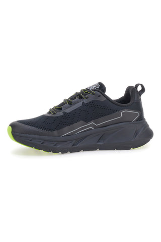 Scarpe da ginnastica nere con dettagli lime Route 66 RO51038D