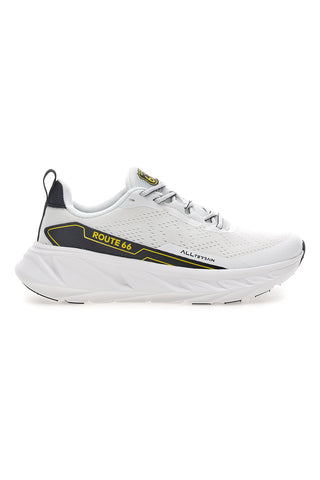 Scarpe da ginnastica bianche con dettagli neri Route 66 RO51038D