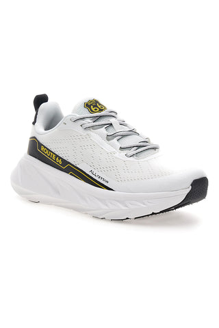 Scarpe da ginnastica bianche con dettagli neri Route 66 RO51038D