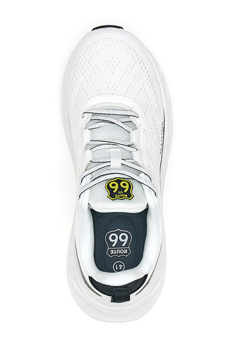 Scarpe da ginnastica bianche con dettagli neri Route 66 RO51038D