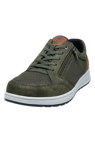 Dunkelgrüne Turnschuhe mit Reißverschluss Bugatti 331AFB0569007100