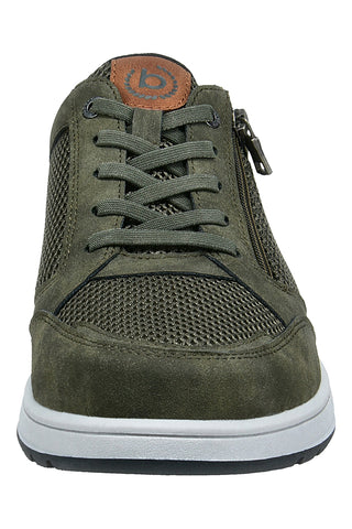 Dunkelgrüne Turnschuhe mit Reißverschluss Bugatti 331AFB0569007100