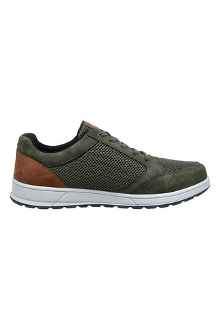 Dunkelgrüne Turnschuhe mit Reißverschluss Bugatti 331AFB0569007100
