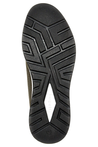 Dunkelgrüne Turnschuhe mit Reißverschluss Bugatti 331AFB0569007100
