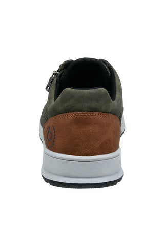 Dunkelgrüne Turnschuhe mit Reißverschluss Bugatti 331AFB0569007100