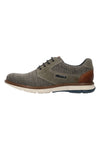Scarpe stringate verde scuro in tessuto Bugatti 331AWB0469147114