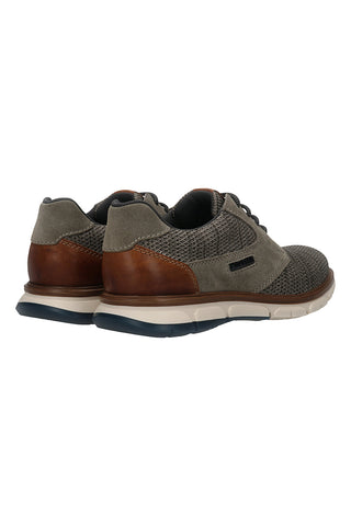 Scarpe stringate verde scuro in tessuto Bugatti 331AWB0469147114