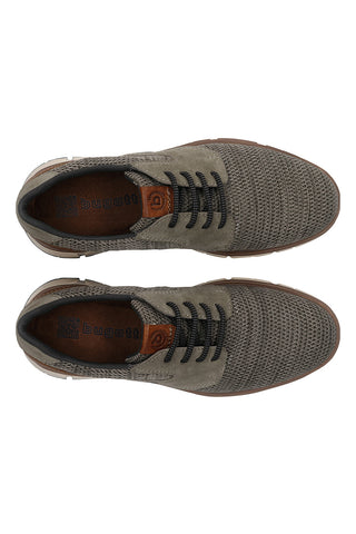 Scarpe stringate verde scuro in tessuto Bugatti 331AWB0469147114