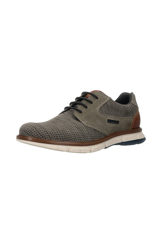 Scarpe stringate verde scuro in tessuto Bugatti 331AWB0469147114