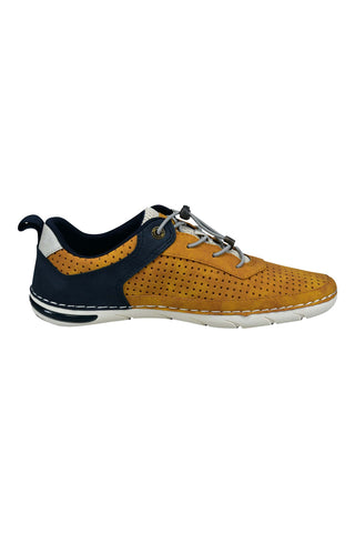 Scarpe stringate gialle traforate Bugatti 321ASG0350505041