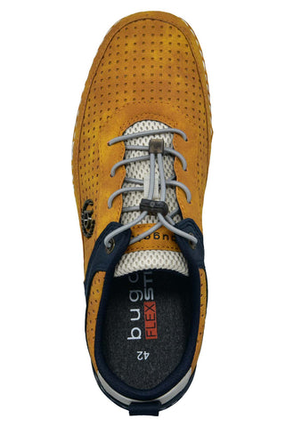 Scarpe stringate gialle traforate Bugatti 321ASG0350505041